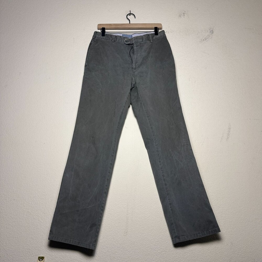 Peter Miller 32 Chino Pant Men 32x31 Grey Dress Formal Slim Straight Prep Casual